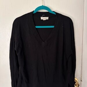 Treasure & Bond Black V-Neck Sweater
